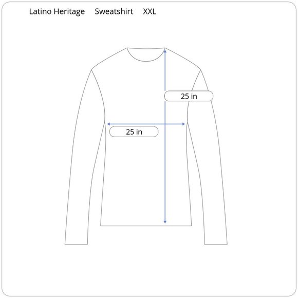 Latino Heritage Women's XXL Poderosa Yellow Sweatshirt - Picture 2 of 8